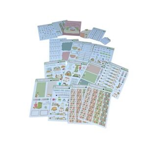 Sweet Kawaii Design Planner Stickers November Journaling Fall Thanksgiving Kit